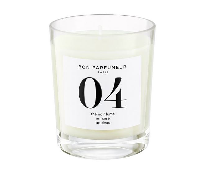 Bon Parfumeur 04 Smoked Black Tea Mugwort Birch Candle 180g